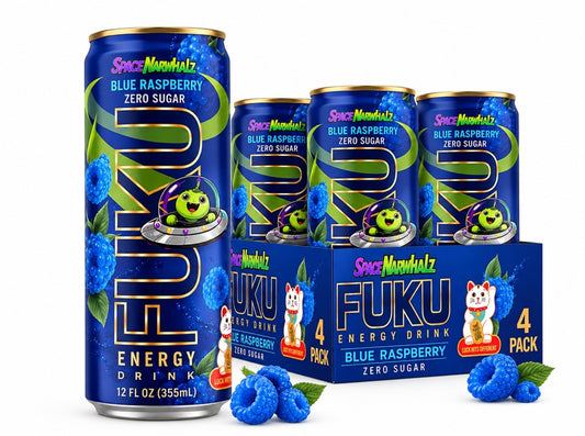 FUKU BLUE RASPBERRY ZERO SUGAR (12-PACK) - FREE SHIPPING